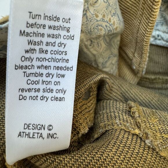 Athleta Corduroy Ridge Mini Skirt Womens Size 6 Brown Khaki Y2k - Picture 7 of 9